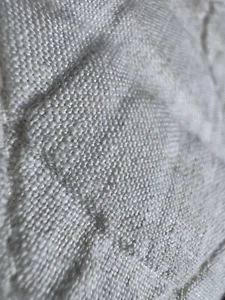 Pottery Barn Belgian Flax Linen Quilt QUEEN Diamond Natural Light Greige 101” 86 - Picture 1 of 22