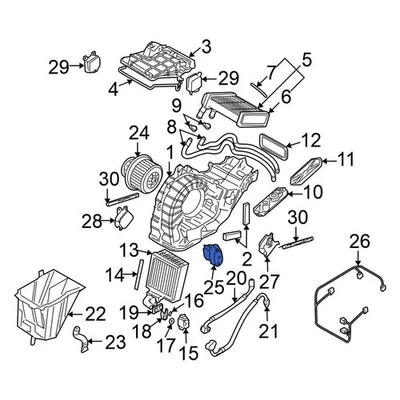 For Volkswagen Touareg 04-10 Volkswagen HVAC Temperature Control Panel - Image 1 of 2