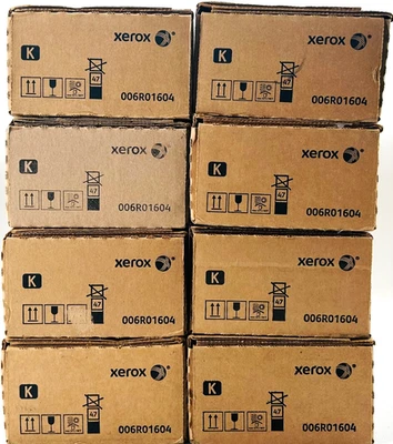 LOTE DE 8 NOVOS CARTUCHOS DE TONER PRETO XEROX 006R01604 GENUÍNOS - Imagem 1 de 4