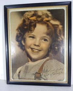 Vintage Framed Color Photo Of Shirley Temple - Picture 1 of 2