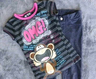 Conjunto de 2 piezas para niña - Leggings con camiseta talla 6X Bobby Jack & Sanoma Foto 1 de 4