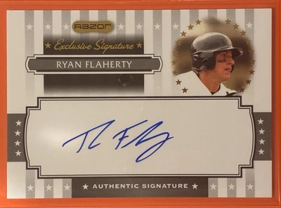 2008 Razor Signature Series Ryan Flaherty Exclusive Signatures Auto #ES-23 - Image 1 of 2