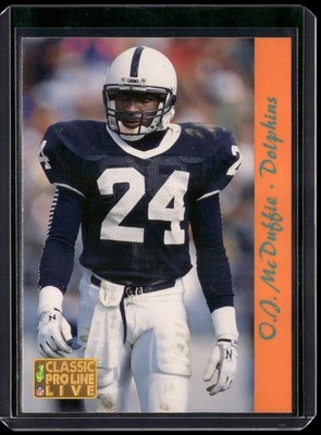 1993 Pro Line Live #155 O.J. McDuffie - Image 1 of 2