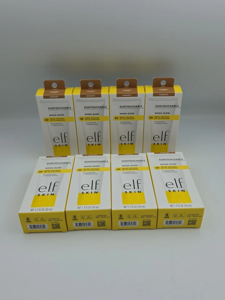 (8X) E.L.F. PROTECTOR SOLAR PIEL SUNTOUCHABLE WHOA GLOW SPF 30 SUNBURST CADUCIDAD: 04/2026 Foto 1 de 1