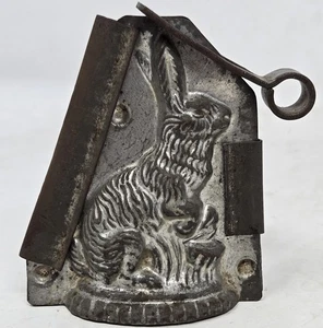 Vintage Chocolate Mold Rabbit Made In Germany 3" #4623 New York Van Emden Co. - Picture 1 of 9
