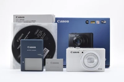 【Near Mint in/Box】 Canon PowerShot S110 12.1 MP White Digital Camera From Japan - Image 1 of 4