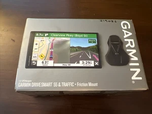 Garmin DriveSmart 55 5.5" GPS System Real-Time Traffic New In Box W Receipt 🔥 - Picture 1 of 9
