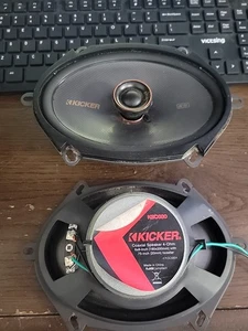 Kicker KSC680 Coazial Speaker 6x8" .75" Tweeter Pair Used Tested - Picture 1 of 3