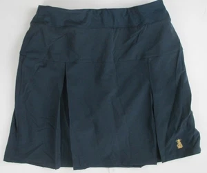 LANDS END Classic Navy Schuluniform Active Skort mit Logo Mädchen 14 NEU - Bild 1 von 5