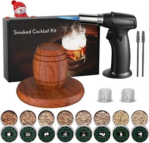 Cocktail Smoker Kit with Torch – 8 Flavors Wood Chips – Bourbon Old Fashi... - Picture 1 of 8
