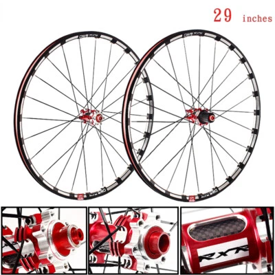 29er Mountain Fahrrad Radsatz Scheibe Bremse MTB Räder 7-11Speed Steckachse / Qr - Bild 1 von 4