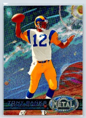 1997 Skybox Metal Universe NFL Rams Football Card Tony Banks #7 Free Shipping - Image 1 of 2