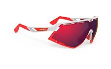 Occhiali Rudy Project DEFENDER White Gloss Lens Multilaser Red