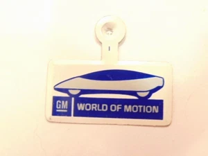 General Motors (GM) World of Motion metal tab style advertising pin - Picture 1 of 5