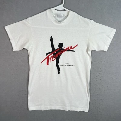 Camiseta Tremaine the Dance Experience vintage años 80 adulto pequeña blanca para hombre Foto 1 de 4