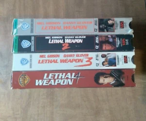 Lethal Weapon 4 Movie VHS Lot 1 2 3 4 Mel Gibson Danny Glover - Picture 1 of 4