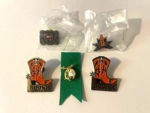 Lotto 5 spille Rookie Boot Camp Figlie del Nilo Houston bestiame Rodeo GK - Foto 1 di 10