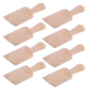 8 Pcs Washing Small Salt Shovels Tea Spoon Scoop Wooden Candy Spoon - Picture 1 of 12