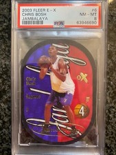 2003-04 Fleer E-X Jambalaya #6 Chris Bosh RC PSA 8 POP 5 Near Mint HOF