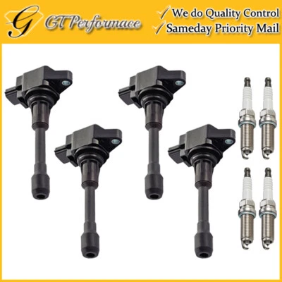 OEM Quality Ignition Coil & Spark Plug 4PCS for 2013-2018 Nissan Sentra 1.8L L4 - Image 1 of 4