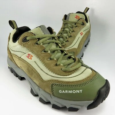 Garmont NAGEVI Hiking-Trail Shoes Womens Size 6.5M Sage-Brown Suede-Mesh Lace-Up - Image 1 of 4