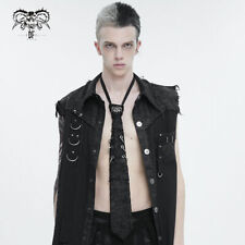 Devil Fashion Men Black Gothic Punk Skull Punk Ring Stylish Necktie Casual Tie