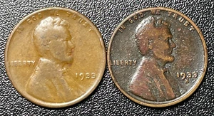1933 & 1933-D Lincoln Wheat Cents ** Semi Key ** - Picture 1 of 3