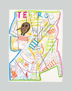 Mimmo PALADINO - "Pinocchio" (E), 2005 - Serigrafia, 60 x 45 cm - Foto 1 di 5