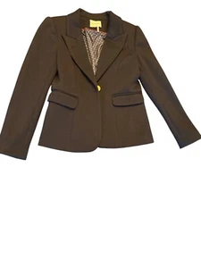 Court & Rowe Womens Navy Blazer With Decorative Lining & Gold Button Details Siz - Picture 1 of 6