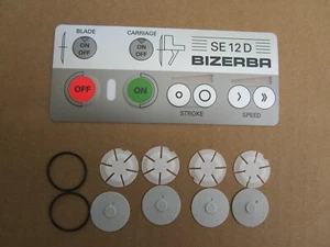 BIZERBA SLICER SE12D DECO FOIL AND BUTTON KIT NEWSTYLE OEM# 60386400402 - Picture 1 of 3