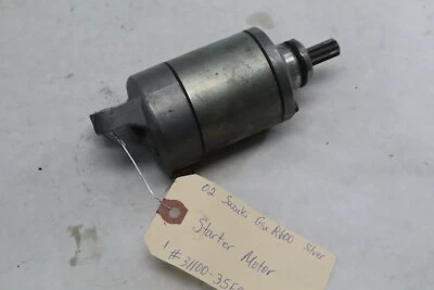OEM Suzuki Motorcycle Starter Motor 2002 GSXR600 Silver 31100-35F90 - Image 1 of 4