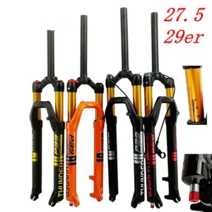 29er Mountain Bike Front Suspension Air Fork MTB Bicycle Fork with Damping 27.5 - Picture 1 of 12