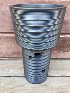 VTG IKEBANA VASE TOYO MID CENTURY MODERN JAPAN MODERNIST JAPANESE POTTERY BLACK - Picture 1 of 5