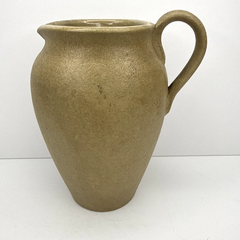 Dee Cee Jug Stoneware Water Pitcher Vintage Pottery 7.5" - Image 1 of 4