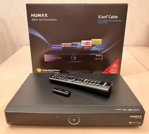 Humax iCord Cable - 500GB DVB-C HDD Receiver HD Twin Tuner 1080p WLAN-Stick OVP - Bild 1 von 9