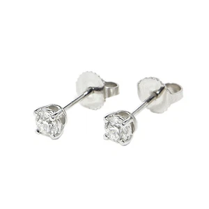 Tiffany & Co. I color/VS1/excellent/0.23ct/Diamond Solitaire Pt950 1.5g Earrings - Picture 1 of 7