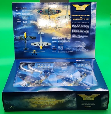 Corgi Aviation 1:72 Supermarine Spitfire MK I & Messerschmitt BF 109E 49505 - Image 1 of 4