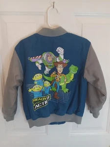 Disney Store Kids Toy Story S.R. Will Varsity Jacket Blue XXCH 2/3 Polyester - Picture 1 of 14