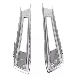 Pair Front L+R Bumper Foglight Cover Chrome For Mercedes X166 GL350 GL450 13-15 - Picture 1 of 9