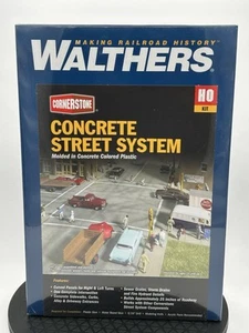 Walthers 933-3138 Concrete Street System Kit - Complete Set HO Scale Train NEW - Picture 1 of 5