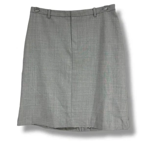 Vintage Stretch Gap Wool Blend Gray Formal Skirt - Picture 1 of 10