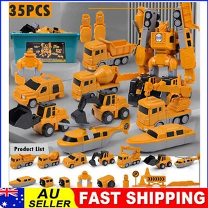 35pcs Magnetic Transform Engineering Car Assembled Toy, Robot Toys for Kid Gift - Picture 1 of 15