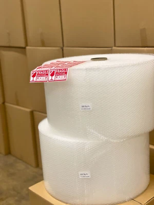 Rollo acolchado envolvente acolchado de burbujas pequeño 700'x 12" ancho perfecto 12" 700 pies Foto 1 de 2