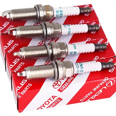 4Pcs New 90919-01253 DENSO Iridium Spark Plugs SC20HR11 3444 for Lexus Toyo - Image 1 of 4