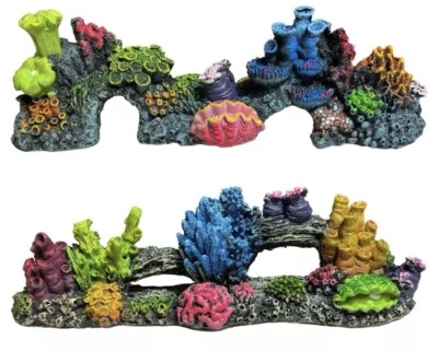 AQUA FROM WALMART Aqua Culture Coral Wall Aquarium Ornament 2-Piece Set, Both are 11.5” LONG