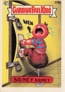 CUBO DE BASURA NIÑOS Sidney Kidney Ridney Topps 1987 Pegatina #379b - Imagen 1 de 2