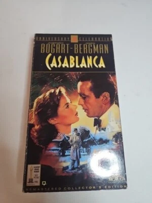 Casablanca VHS 50th Anniversary Legendary Romantic Film Remastered Collectors Ed - Image 1 of 4