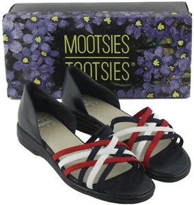 Mootsies Tootsies Womens Ladies Spirit Flag Leather Slip On Sandals Size 7.5M - Picture 1 of 8