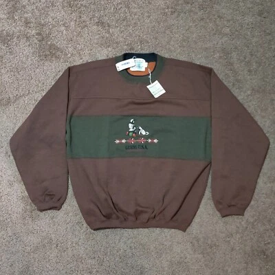 NWT Vintage Guess USA Mens S Sweater Arctic Discovery Pullover Georges Marciano - Image 1 of 4