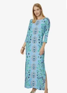 NWT LILLY PULITZER SERALINA UPF 50+ MAXI Dress, FRENCHIE BLUE, Size XL MSRP $298 - Picture 1 of 8
